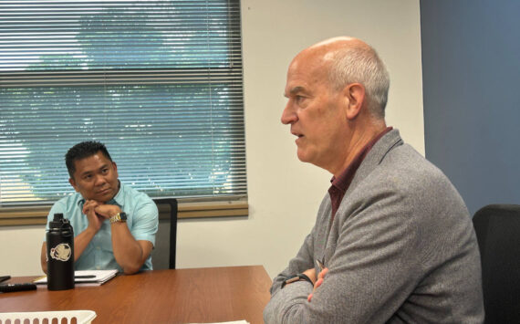 Rick Larsen during conference call with Clinton